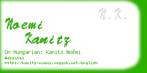 noemi kanitz business card